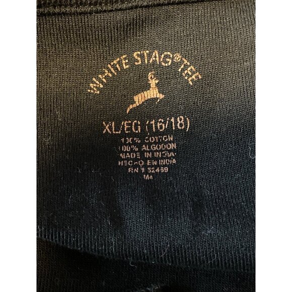 White Stag Black Sleeveless Beaded Neckline Top Sz XL - Picture 5 of 9